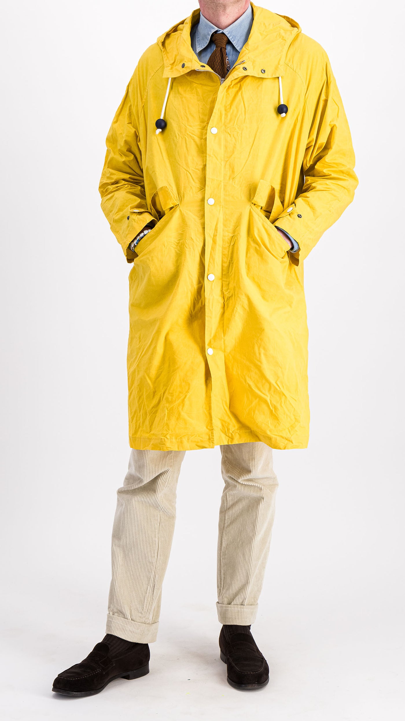 Jean Louis raincoat yellow wax Maison Gabriel Paris an authentic style MAISON GABRIEL PARIS